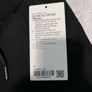 Lululemon On the Fly 7/8 Pants BNWT